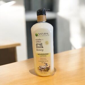 Natural Wonderz Goat Milk Honey Lotion 32oz | Hydrating Moisturizer for Dry Skin